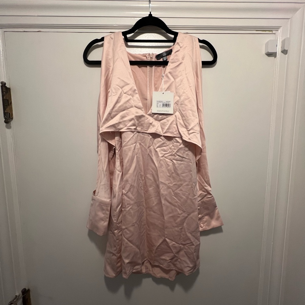 Missguided Light Pink Mini Dress - Picture 1 of 5